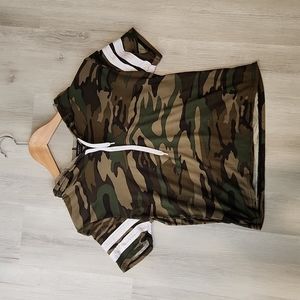 Camouflage shirt with Hoodie